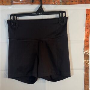 High Waist Athletic Shorts Stretch Polyester Spandex Workout Yoga Size S